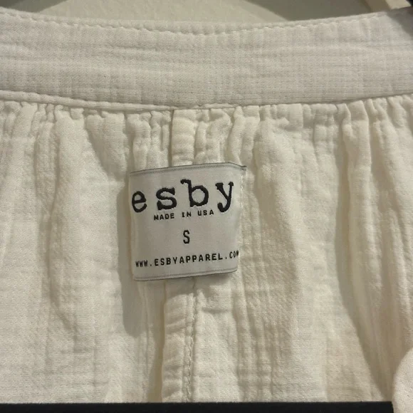 Esby Lily Top in Natural Ivory Organic Cotton - Size Small - Picture 5 of 7